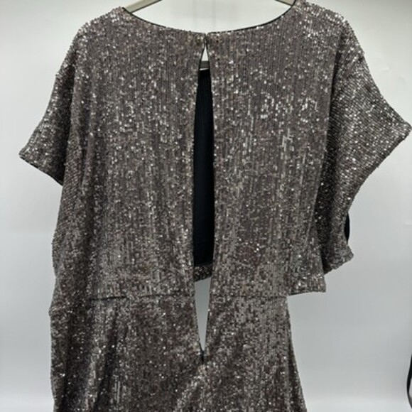 The Drop Padma Women's Plus Size 3X Pewter Sequin Cut-Out Midi Party Dress NWT - Picture 12 of 12